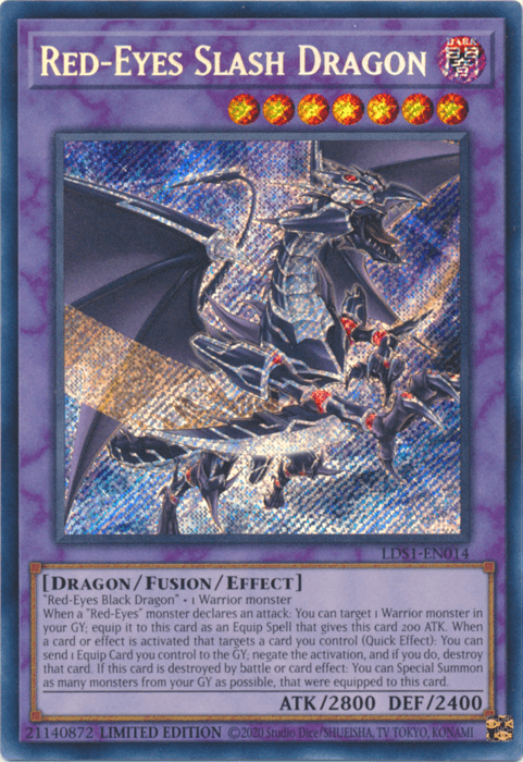 Red-Eyes Slash Dragon [LDS1-EN014] Secret Rare (ONLINE ORDER ONLY)