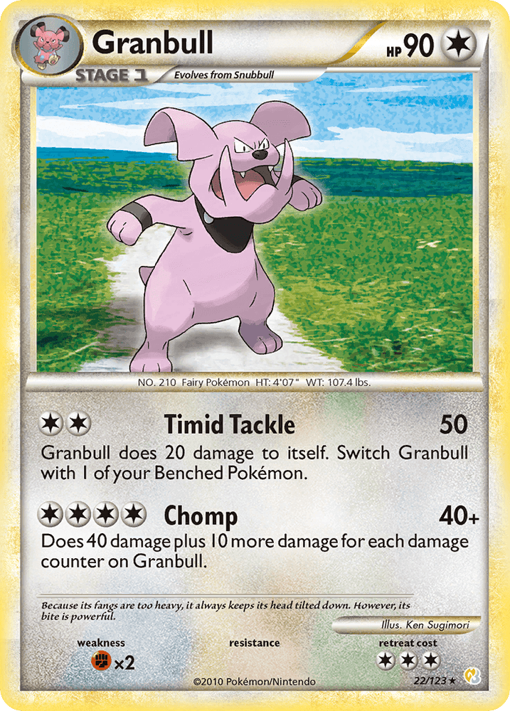 Granbull (22/123) [HeartGold & SoulSilver: Base Set] (Online Only)