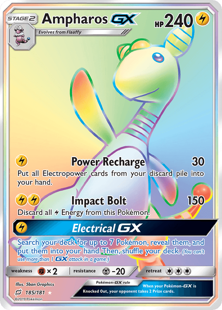 Ampharos GX (185/181) [Sun & Moon: Team Up] (Online Only)