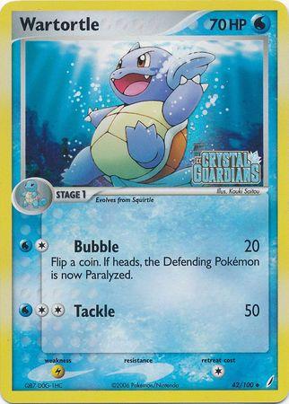 Wartortle (42/100) (Stamped) [EX: Crystal Guardians] (Online Only)