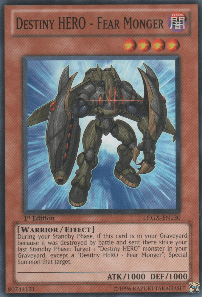 Destiny HERO - Fear Monger [LCGX-EN130] Common (ONLINE ORDER ONLY)