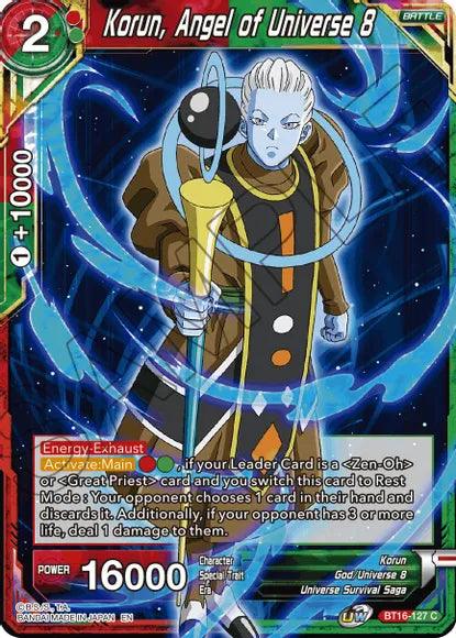 Korun, Angel of Universe 8 (BT16-127) [Realm of the Gods] (ONLINE ORDER ONLY)
