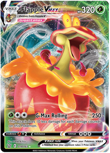 Flapple VMAX (019/163) [Sword & Shield: Battle Styles] (Online Only)