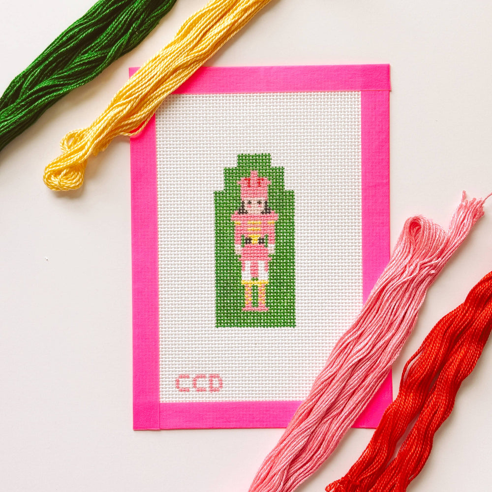 Cotswold Co Designs - Hand Painted Nutcracker 4” Needlepoint Canvas 13 Mesh (ONLINE ORDER ONLY)