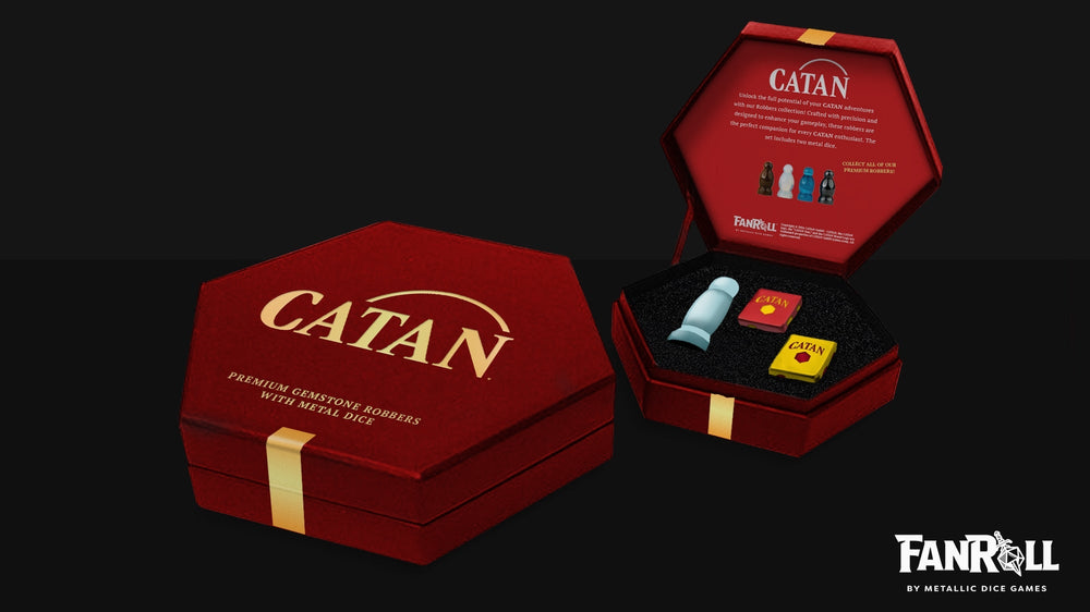 CATAN Official Premium Robber & Metal Dice Set (ONLINE ORDER ONLY)