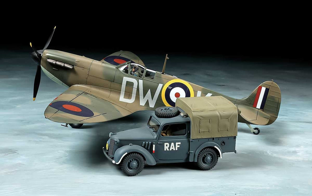 Tamiya 1/48 Supermarine Spitfire Mk.I & Light Utility Car 10HP (ONLINE ORDER ONLY)
