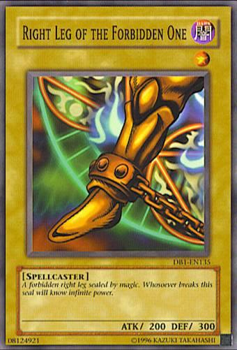 Right Leg of the Forbidden One [DB1-EN135] Common (ONLINE ORDER ONLY)