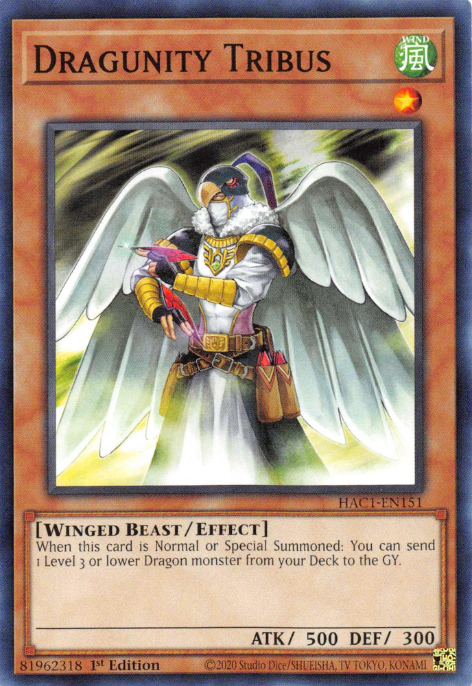 Dragunity Tribus [HAC1-EN151] Common (ONLINE ORDER ONLY)