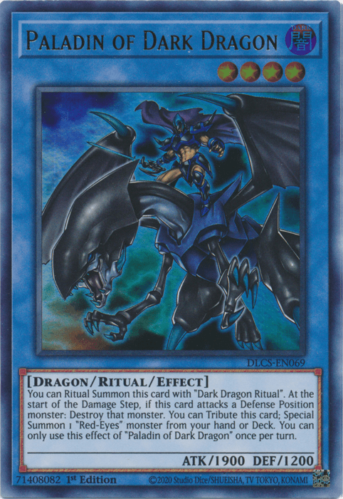 Paladin of Dark Dragon [DLCS-EN069] Ultra Rare (ONLINE ORDER ONLY)