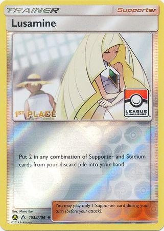 Lusamine (153a/156) (League Challenge Alt Art 1st Place) [Sun & Moon: Ultra Prism] (Online Only)