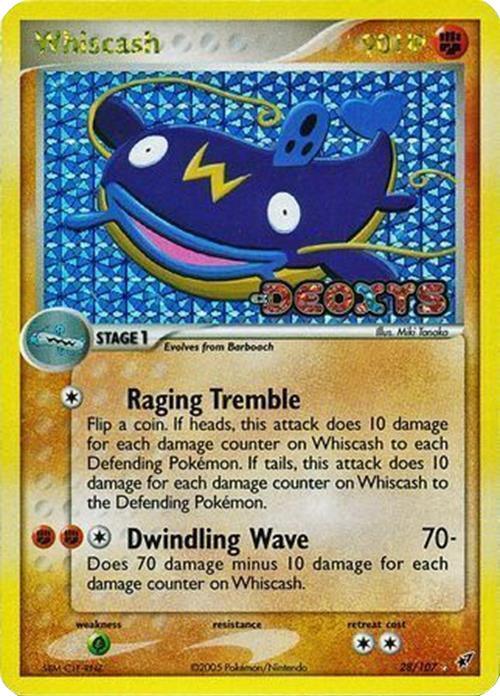 Whiscash (28/107) (Stamped) [EX: Deoxys] (Online Only)