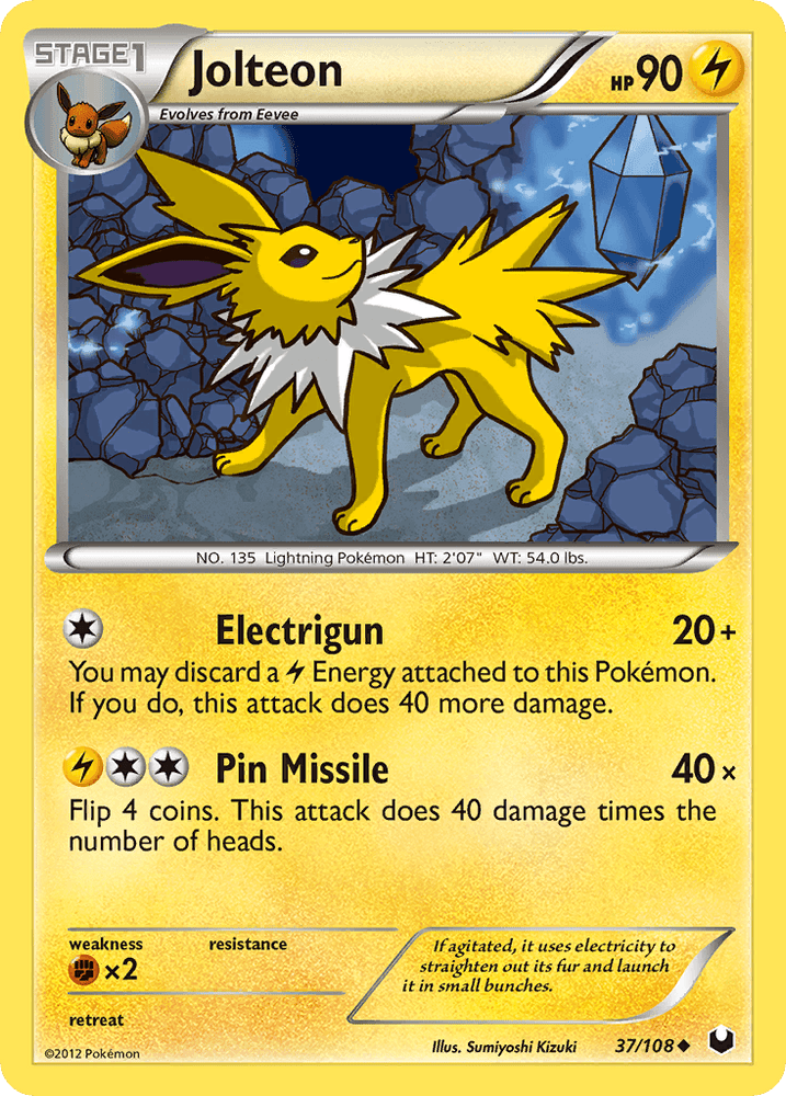 Jolteon (37/108) [Black & White: Dark Explorers] (Online Only)