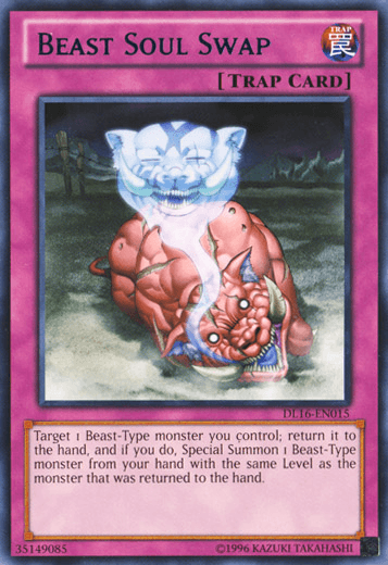 Beast Soul Swap (Blue) [DL16-EN015] Rare (ONLINE ORDER ONLY)