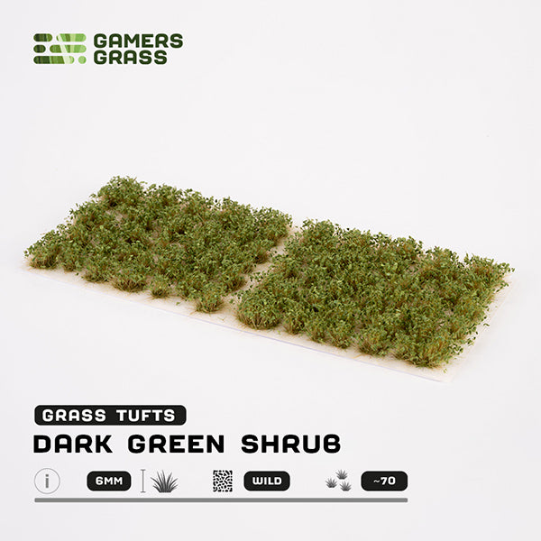 Gamers Grass Tufts: Dark Green Shrubs- Wild (ONLINE ORDER ONLY)