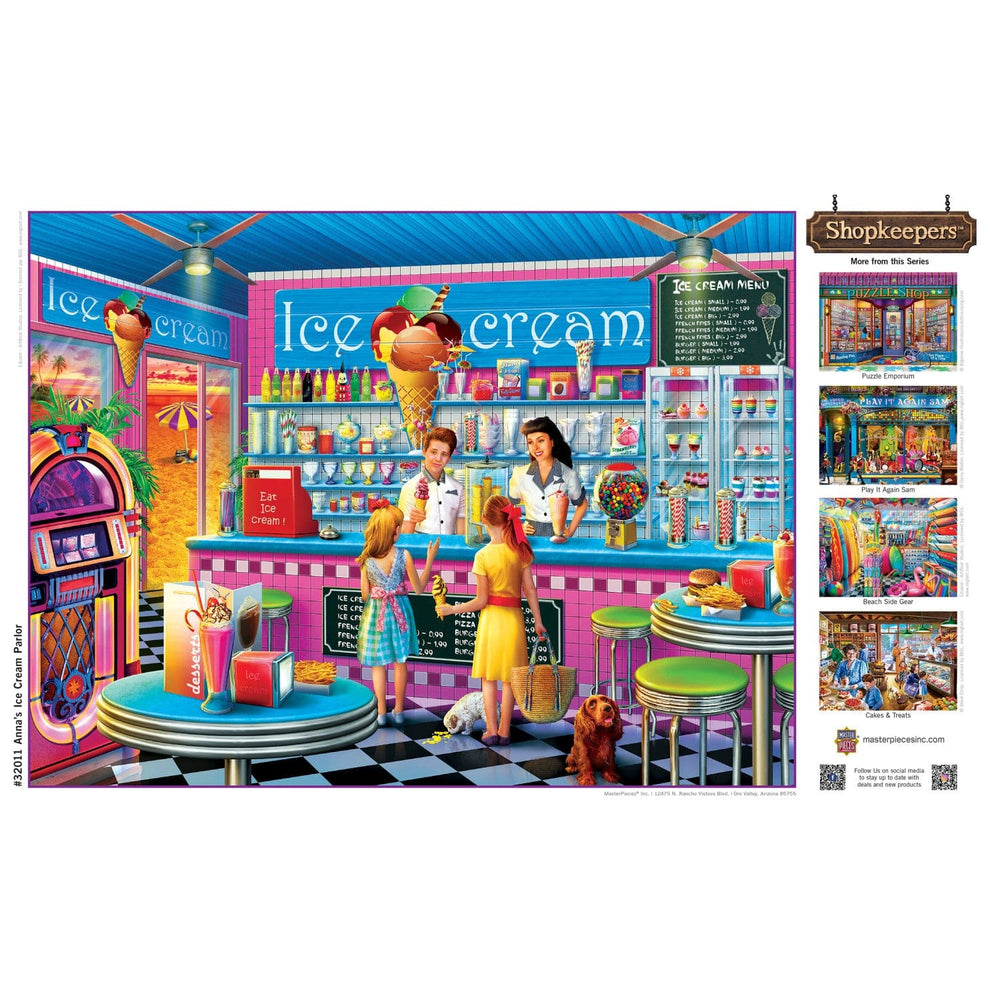 Shopkeepers - Anna's Ice Cream Parlor 750 Piece Jigsaw Puzzle (ONLINE ORDER ONLY)