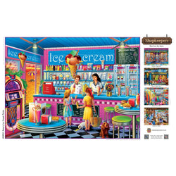 Shopkeepers - Anna's Ice Cream Parlor 750 Piece Jigsaw Puzzle (ONLINE ORDER ONLY)
