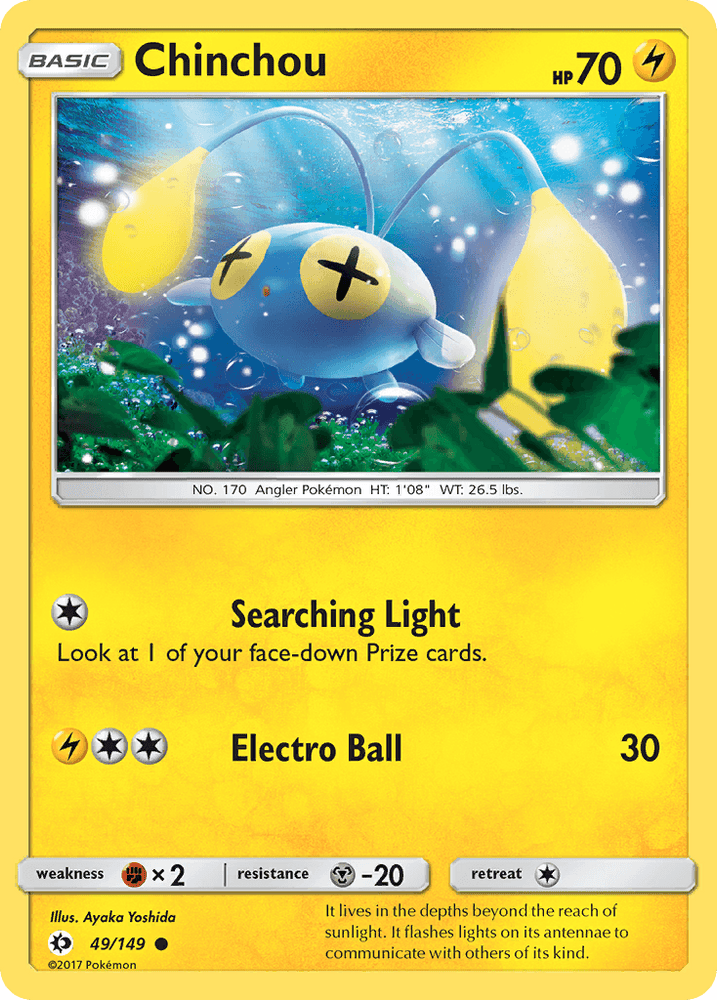 Chinchou (49/149) [Sun & Moon: Base Set] (Online Only)