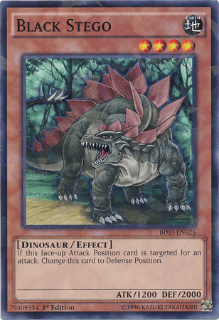 Black Stego [BP03-EN025] Shatterfoil Rare (ONLINE ORDER ONLY)