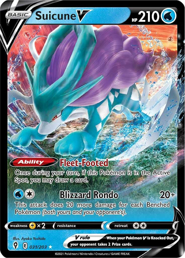 Suicune V (031/203) [Sword & Shield: Evolving Skies] (Online Only)