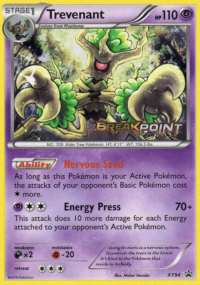 Trevenant (XY94) (Prerelease) [XY: Black Star Promos] (Online Only)