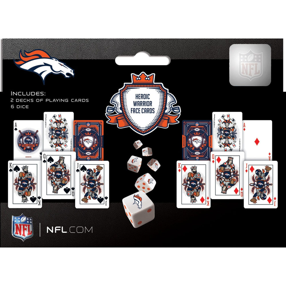 Denver Broncos - 2-Pack Playing Cards & Dice Set (ONLINE ORDER ONLY)