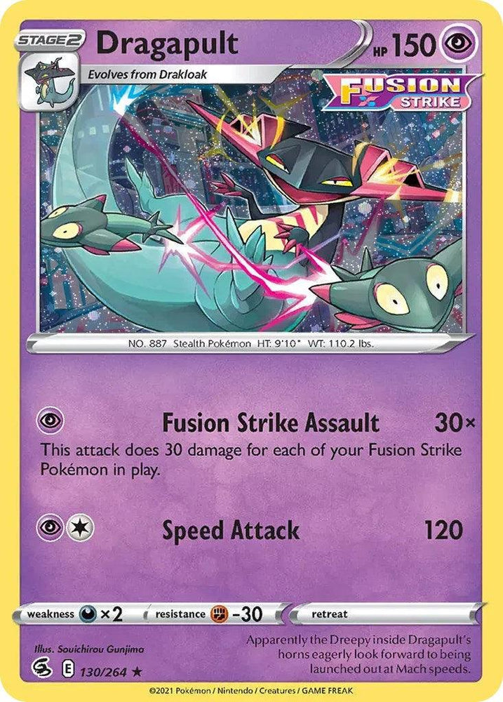 Dragapult (130/264) (Cosmos Holo) [Sword & Shield: Fusion Strike] (Online Only)