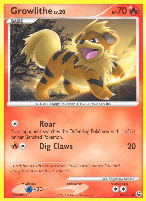 Growlithe (89/132) [Diamond & Pearl: Secret Wonders] (Online Only)