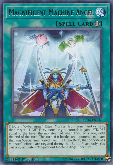 Magnificent Machine Angel [LED4-EN016] Rare (ONLINE ORDER ONLY)