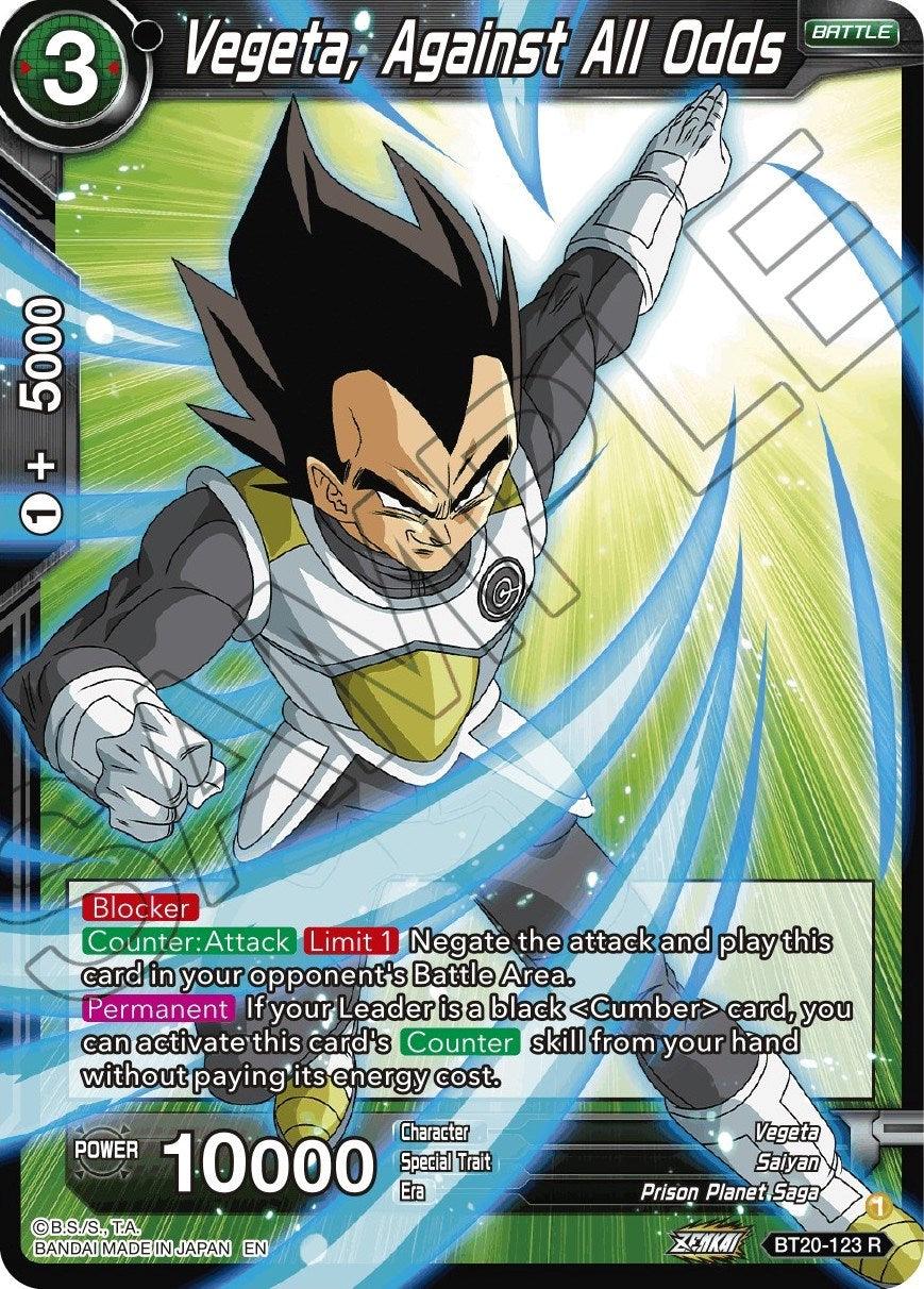 Vegeta, Against All Odds (BT20-123) [Power Absorbed] (ONLINE ORDER ONLY)