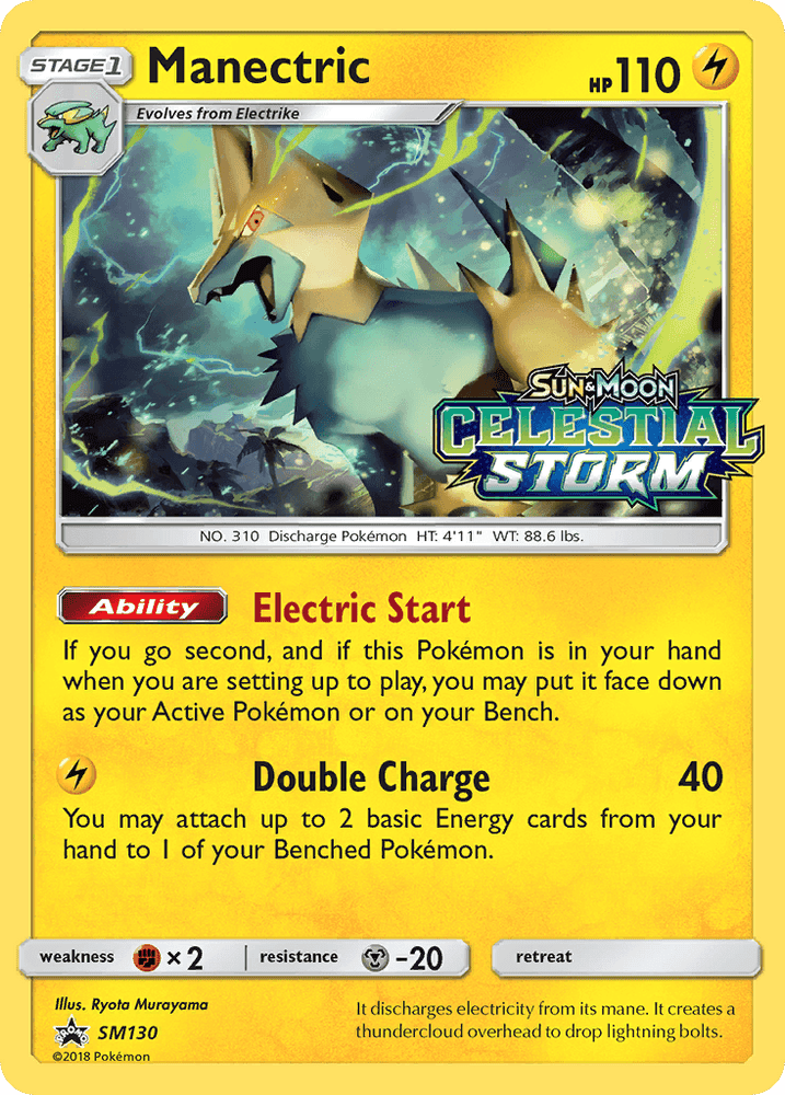 Manectric (SM130) [Sun & Moon: Black Star Promos] (Online Only)