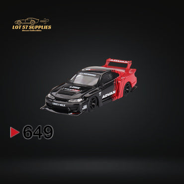 Mini-GT Nissan LB-Super Silhouette S15 SILVIA ADVAN #649 1:64 MGT00649 (ONLINE ORDER ONLY)