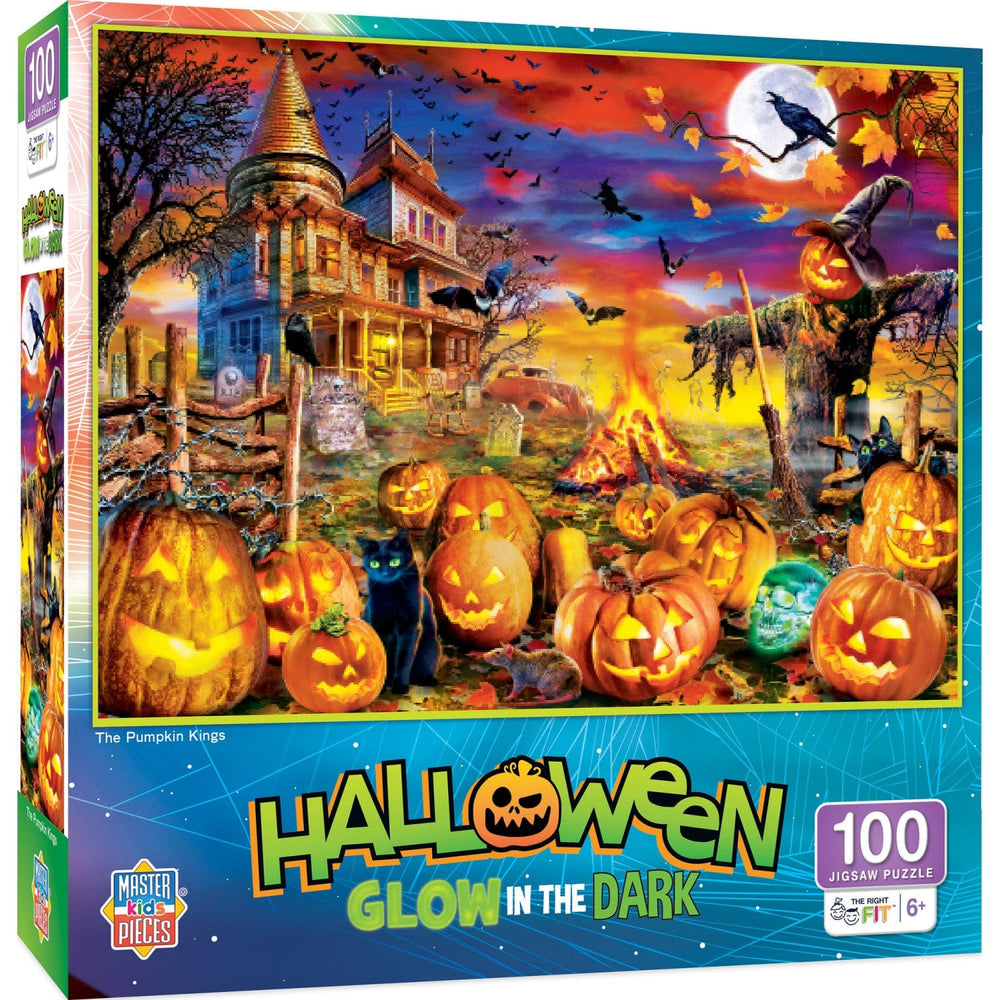 Halloween Glow in the Dark - The Pumpkin King 100 Piece Jigsaw Puzzle (ONLINE ORDER ONLY)
