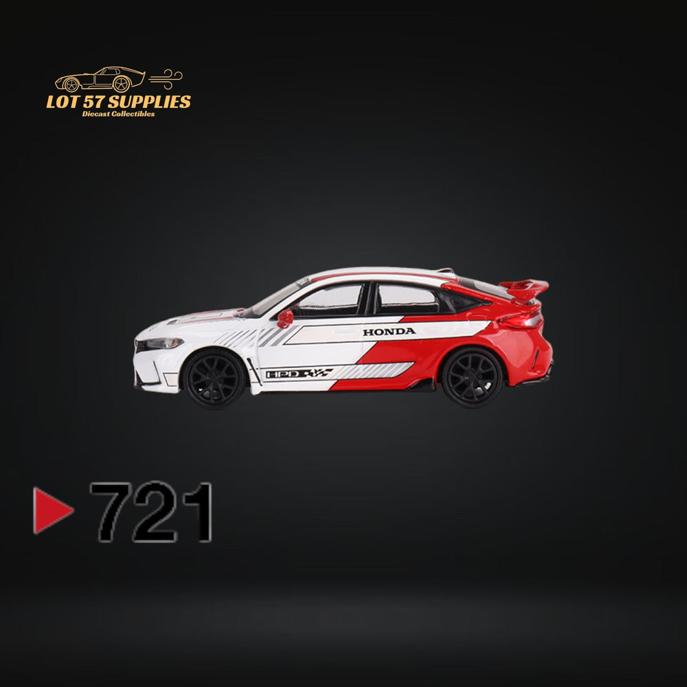Mini-GT Honda Civic Type R #2 2023 Pace Car White #721 1:64 MGT00721 (ONLINE ORDER ONLY)