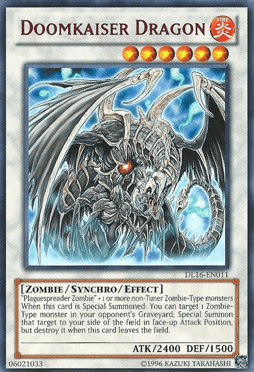 Doomkaiser Dragon (Red) [DL16-EN011] Rare (ONLINE ORDER ONLY)