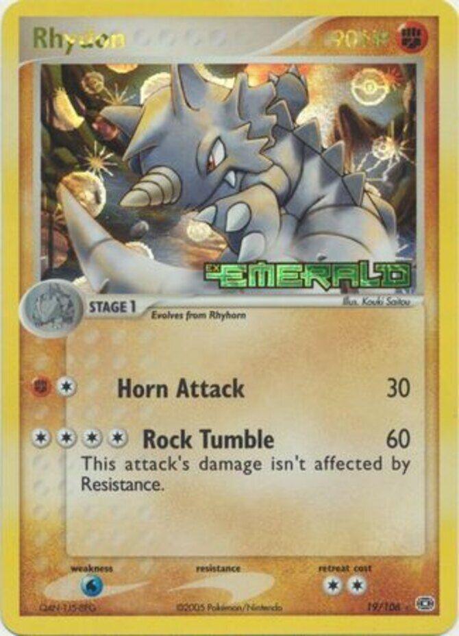 Rhydon (19/106) (Stamped) [EX: Emerald] (Online Only)