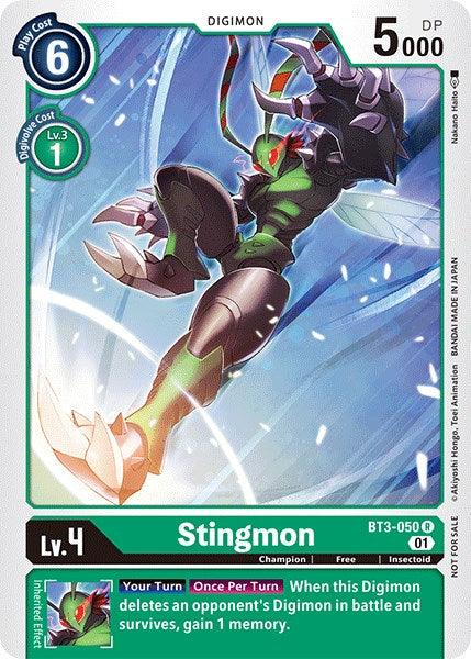 Stingmon [BT3-050] (Winner Pack Double Diamond) [Release Special Booster Promos] (ONLINE ORDER ONLY)