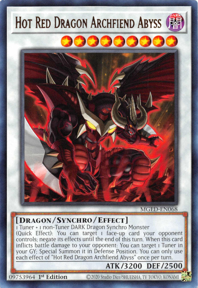 Hot Red Dragon Archfiend Abyss [MGED-EN068] Rare (ONLINE ORDER ONLY)