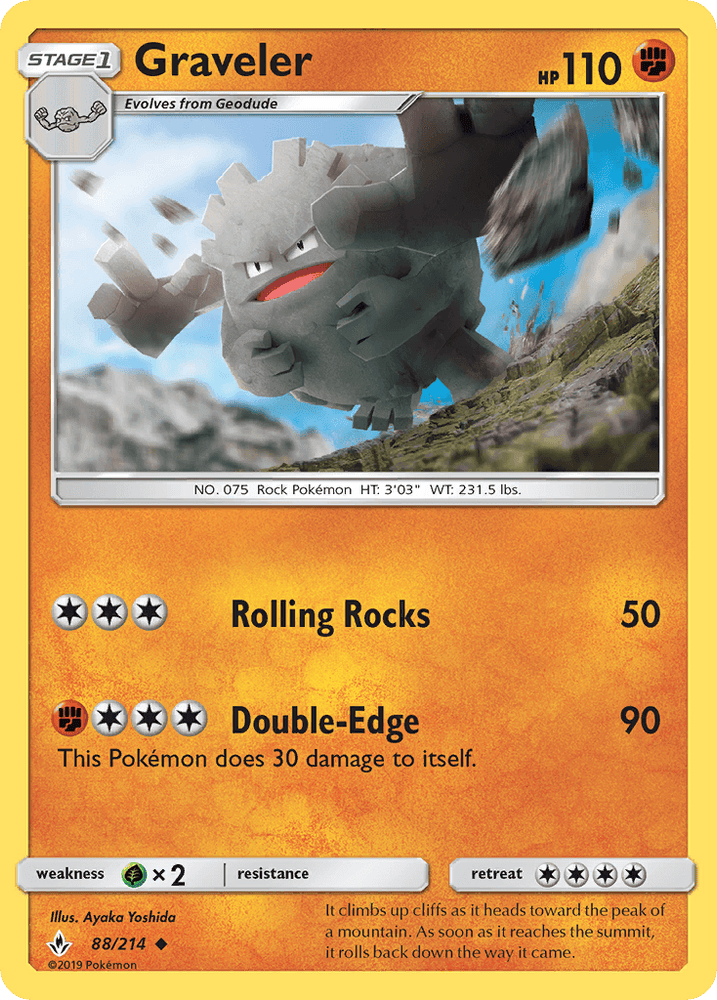 Graveler (88/214) [Sun & Moon: Unbroken Bonds] (Online Only)