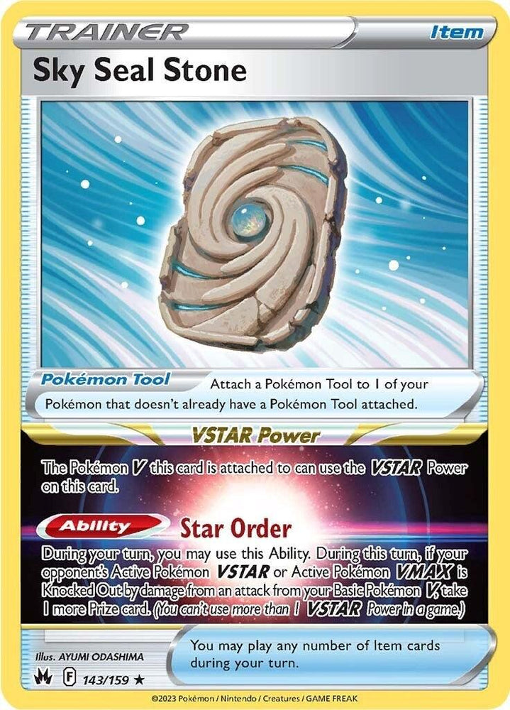 Sky Seal Stone (143/159) [Sword & Shield: Crown Zenith] (Online Only)