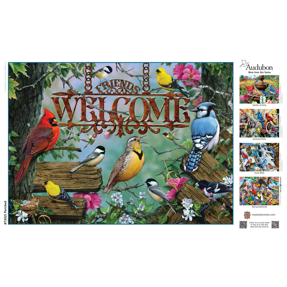 Audubon - Perched 1000 Piece Jigsaw Puzzle (ONLINE ORDER ONLY)