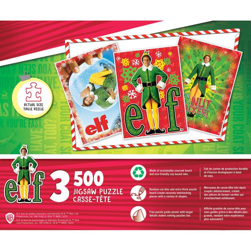 Elf - 500 Piece Jigsaw Puzzles 3-Pack