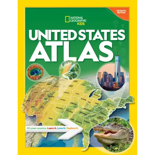 National Geographic Kids United States Atlas 7th Edition - Hardcover (ONLINE ORDER ONLY)