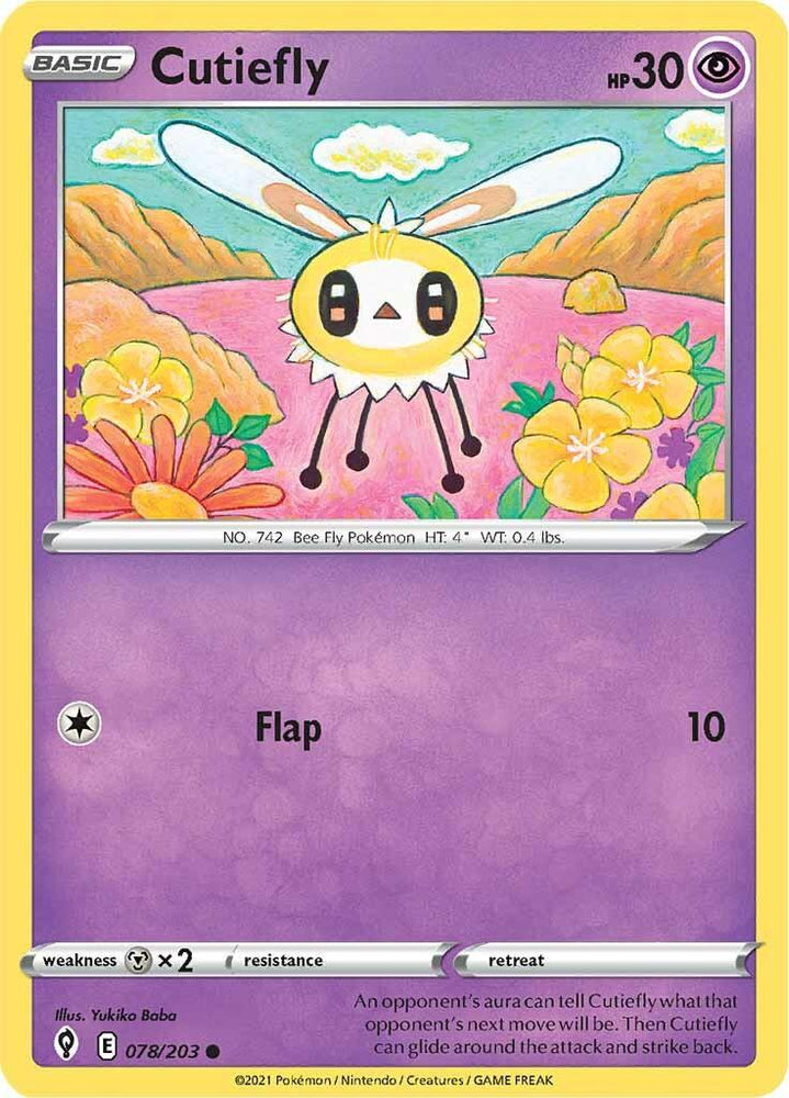 Cutiefly (078/203) [Sword & Shield: Evolving Skies] (Online Only)
