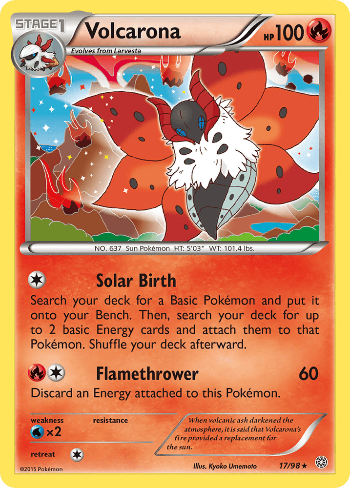 Volcarona (17/98) [XY: Ancient Origins] (Online Only)