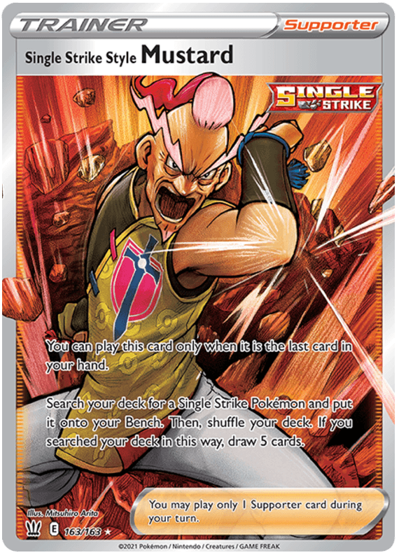 Single Strike Style Mustard (163/163) [Sword & Shield: Battle Styles] (Online Only)