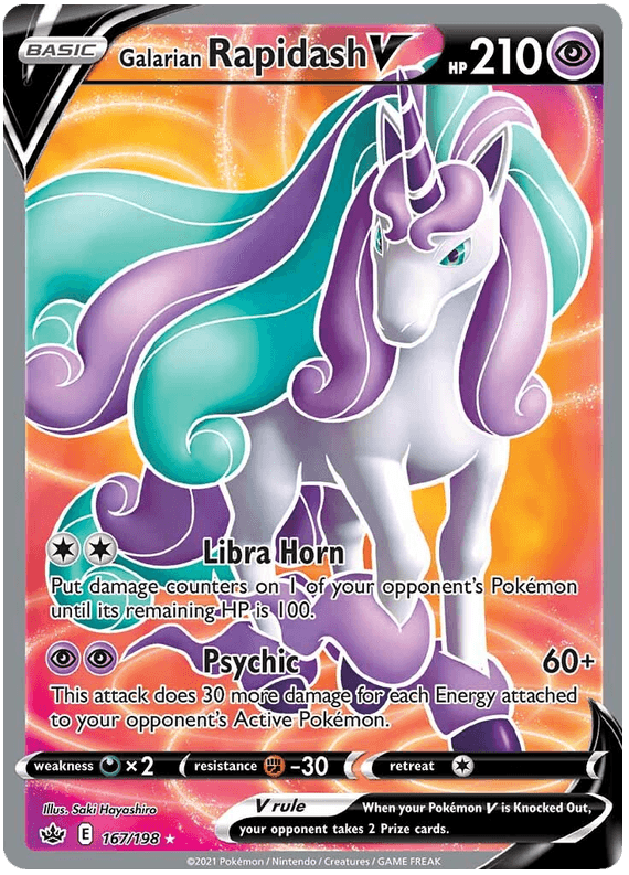 Galarian Rapidash V (167/198) [Sword & Shield: Chilling Reign] (Online Only)