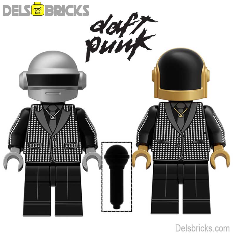 Daft Punk Lego Minifigures Custom Toys (rare set) (ONLINE ORDER ONLY)