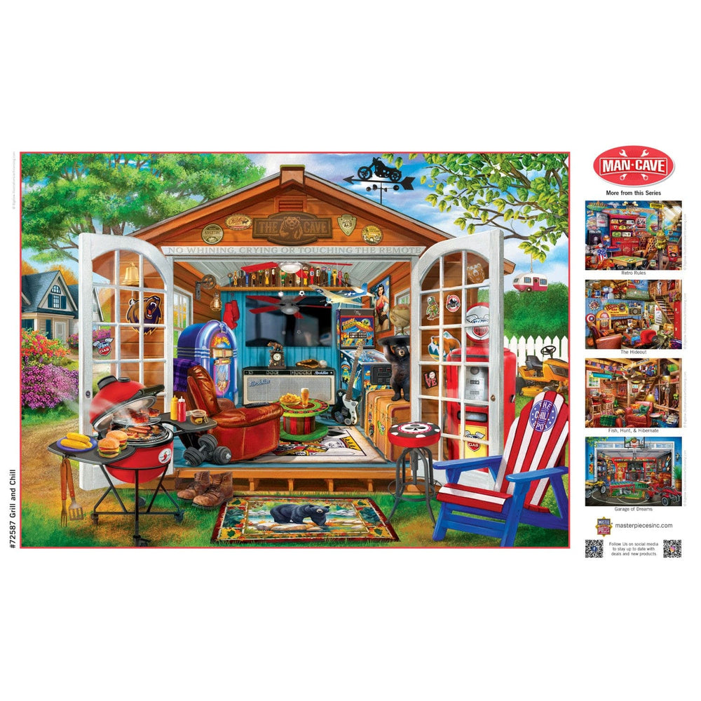 Man Cave - Grill and Chill 1000 Piece Jigsaw Puzzle (ONLINE ORDER ONLY)