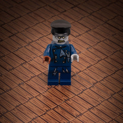 B3 Customs® Hardwood Minifig Flooring (Rough, Dark) - Custom Printed LEGO 2x2 Tile (Online Order Only)