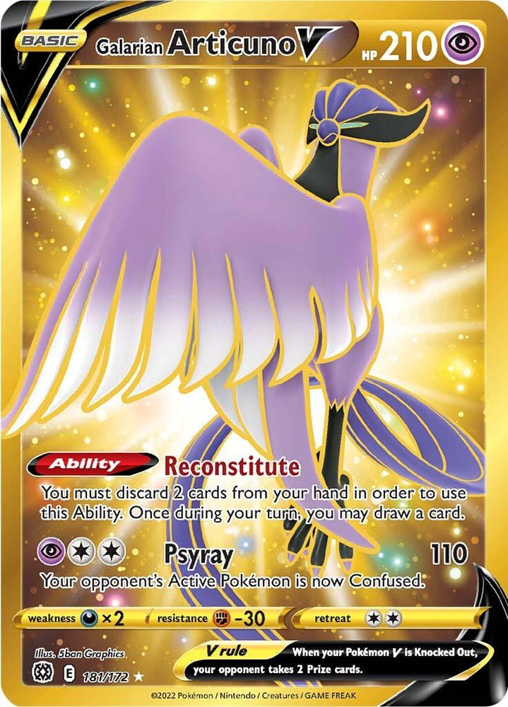 Galarian Articuno V (181/172) [Sword & Shield: Brilliant Stars] (Online Only)